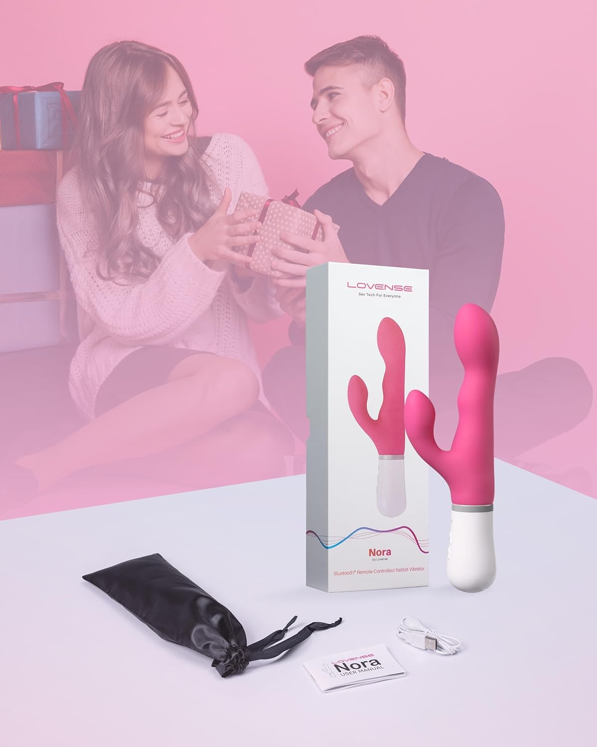 PulsePetal App - Controlled Rabbit Vibrator with Rotating Shaft - Vixen | Nova Network