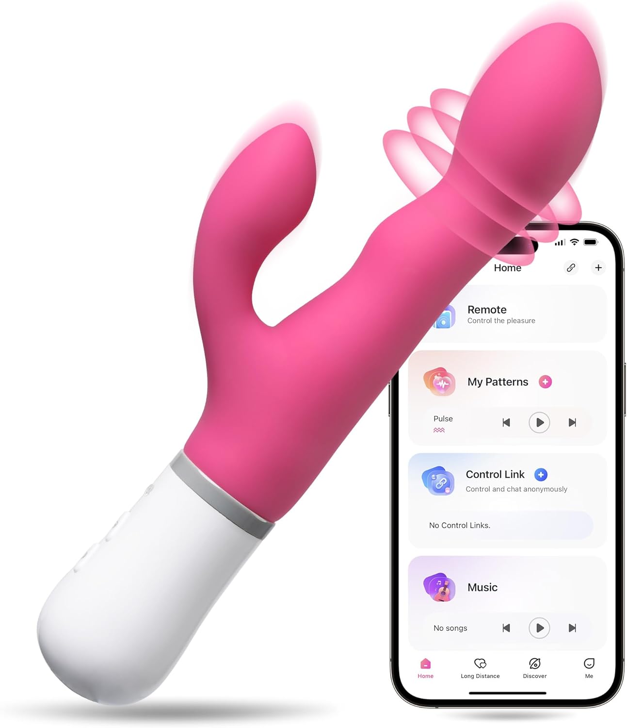 PulsePetal App - Controlled Rabbit Vibrator with Rotating Shaft - Vixen | Nova Network