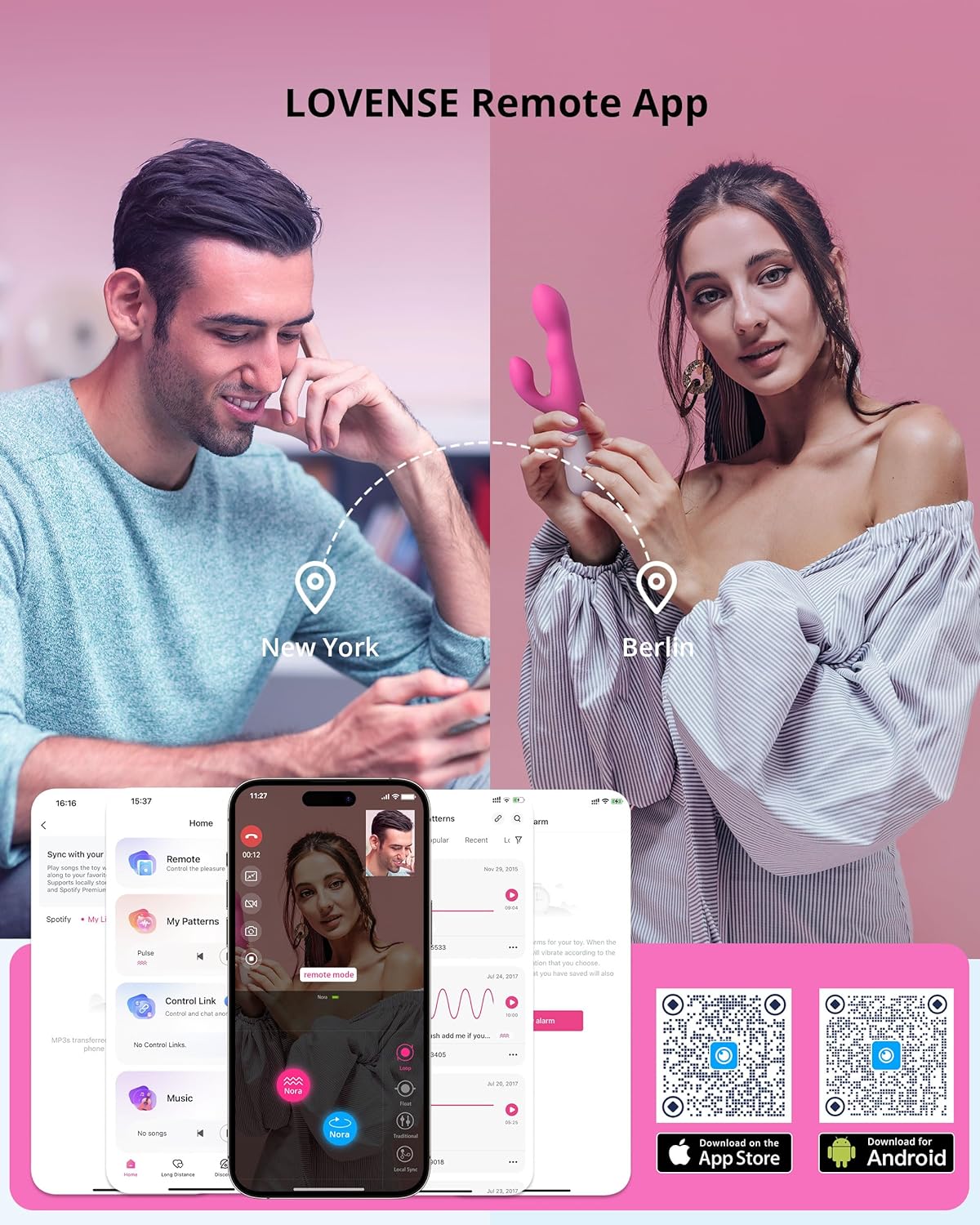 PulsePetal App - Controlled Rabbit Vibrator with Rotating Shaft - Vixen | Nova Network