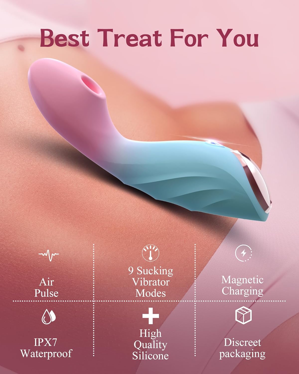 PulsePetal G - Spot & Clit Suction Vibrator - Vixen | Nova Network