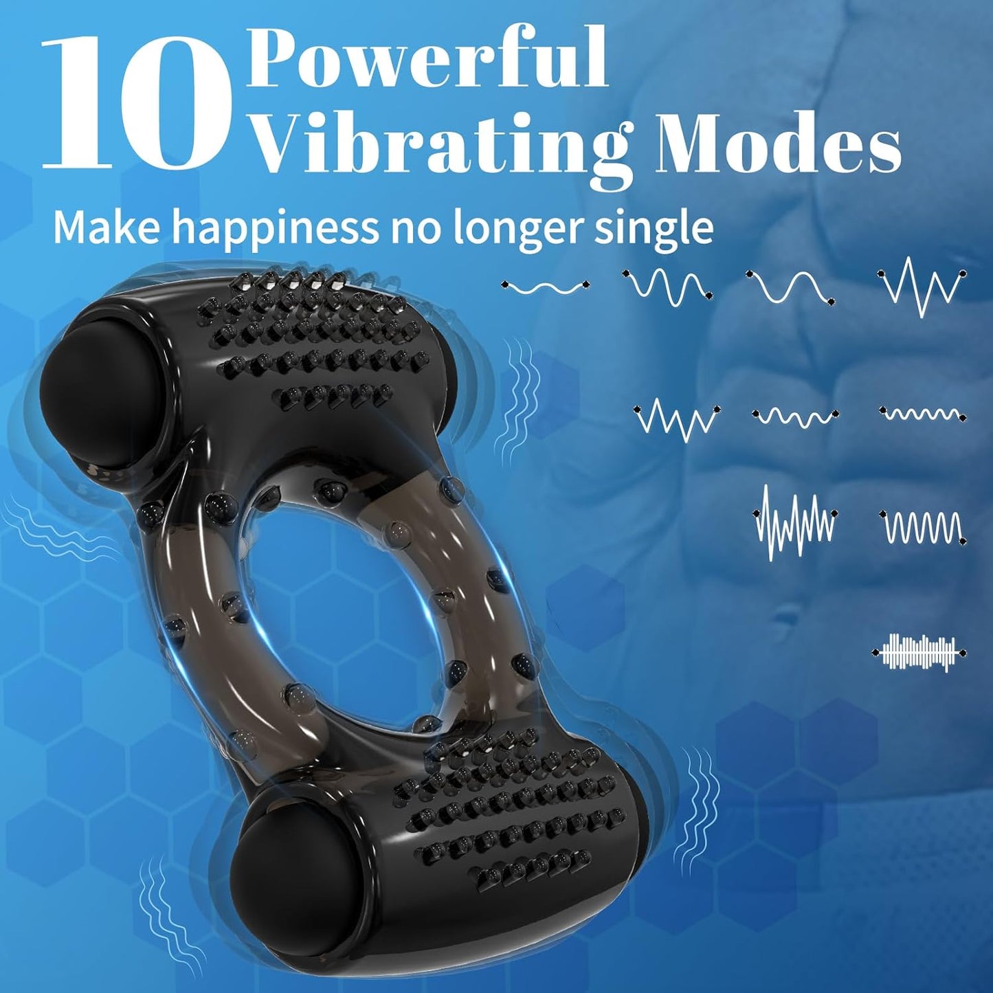 PulseRing Duo Cock Ring – Dual Bullet Vibrator - Vixen | Nova Network