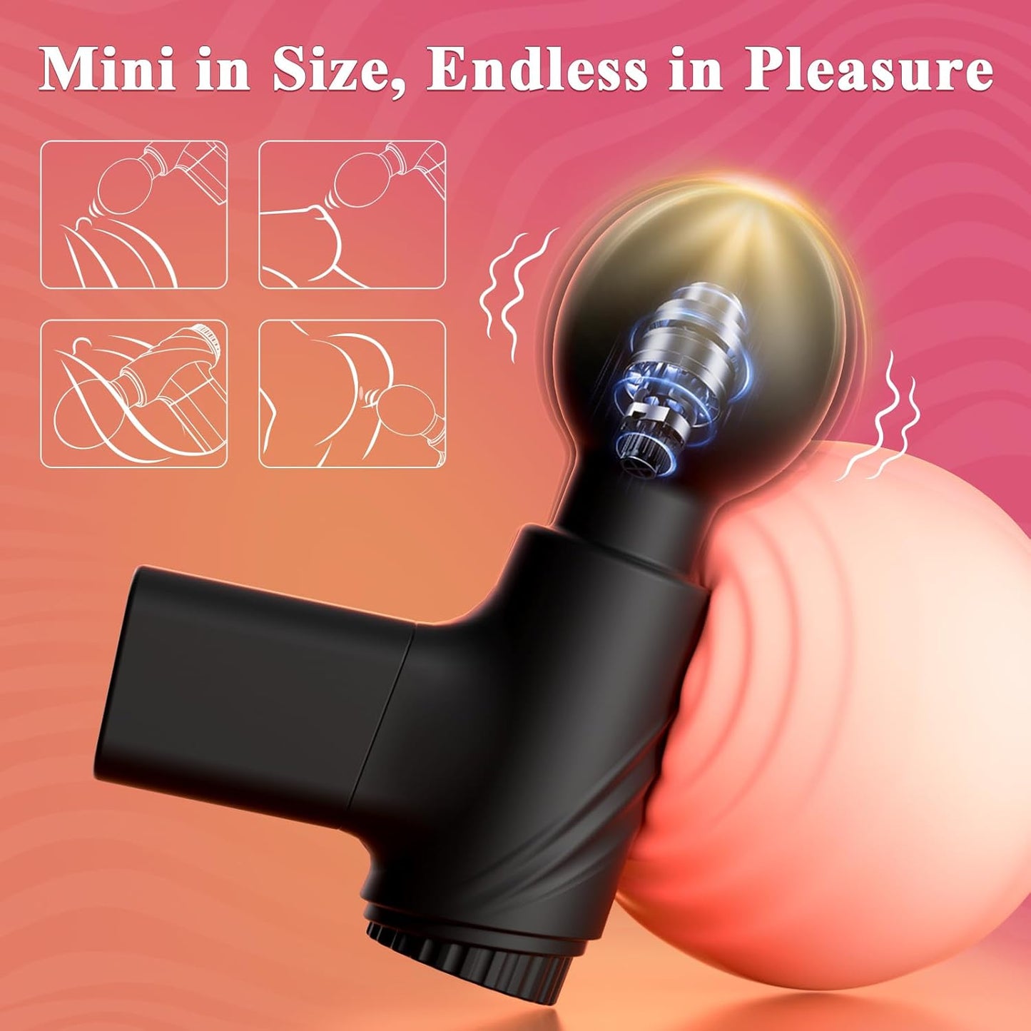PulseWhisper Mini Wand Vibrator - Vixen | Nova Network