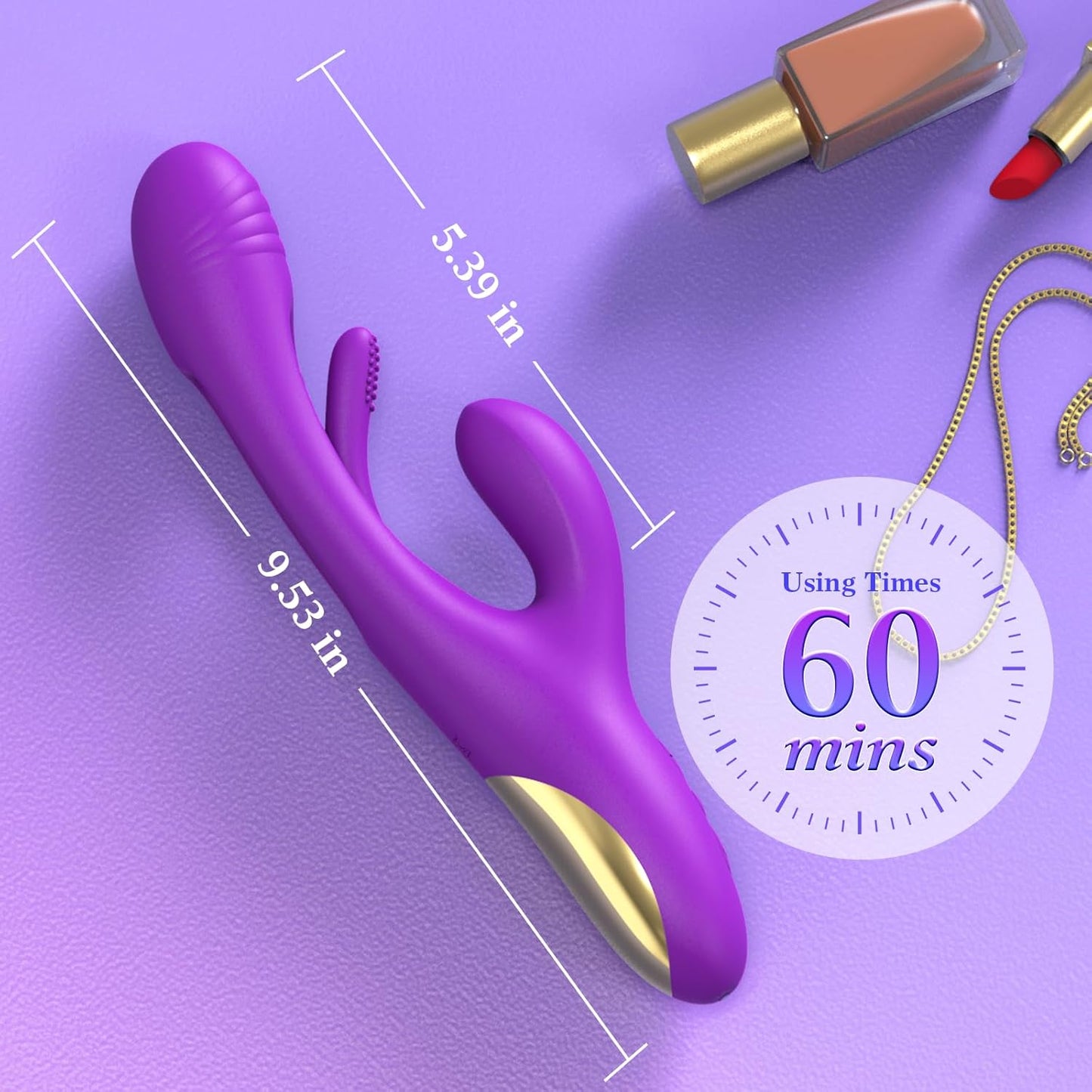PurpleEcstasy 3 - in - 1 Flapping Vibrator - Vixen | Nova Network