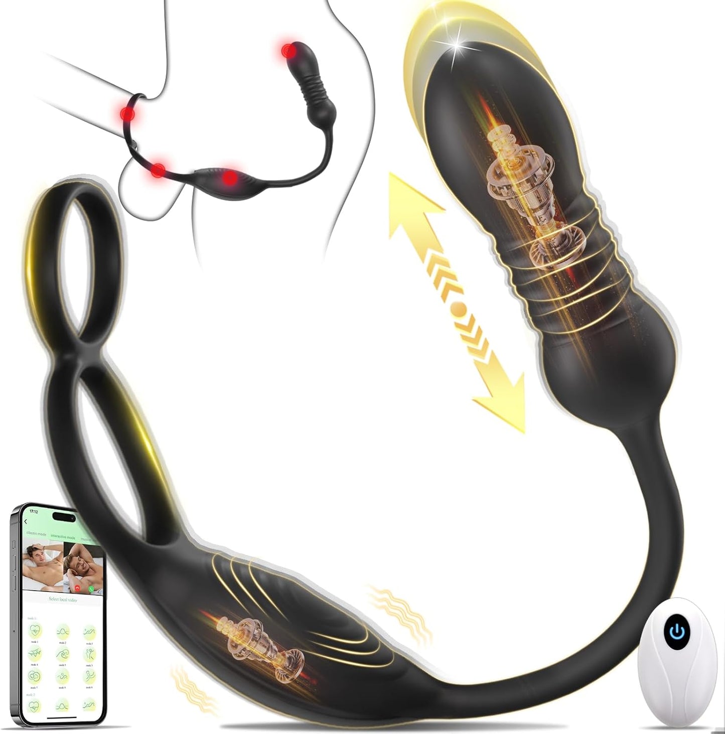 QuadRush Thrusting Prostate Ring - Vixen | Nova Network