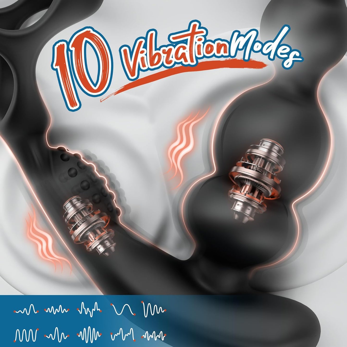 QuadVibe 4 - in - 1 Prostate Massager Cock Ring - Vixen | Nova Network