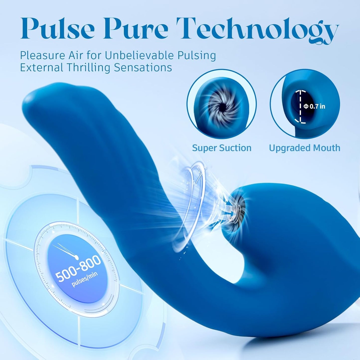 QueenPulse 3 - in - 1 Sucking & Thrusting Vibrator - Vixen | Nova Network