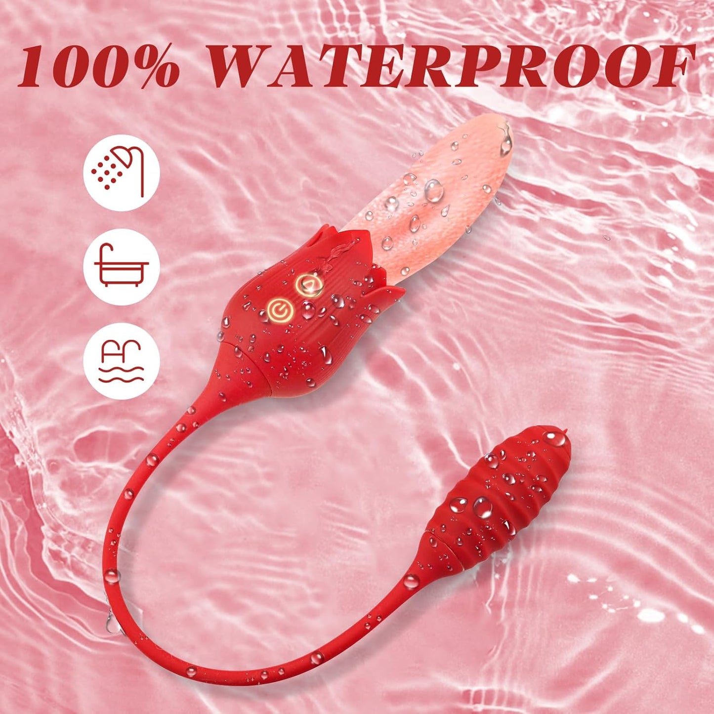 QueenVibe 2 - in - 1 Tongue & G - Spot Vibrator - Vixen | Nova Network