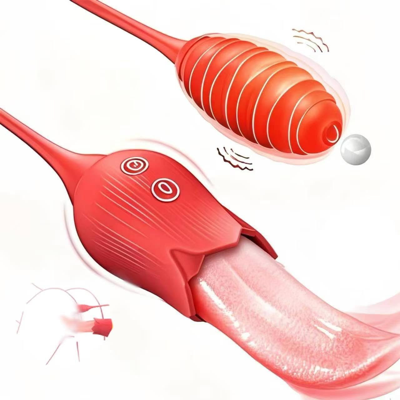 QueenVibe 2 - in - 1 Tongue & G - Spot Vibrator - Vixen | Nova Network