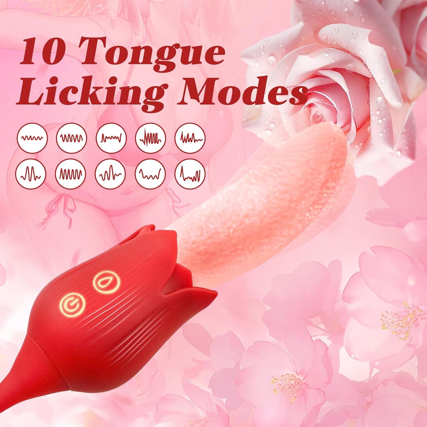 QueenVibe 2 - in - 1 Tongue & G - Spot Vibrator - Vixen | Nova Network