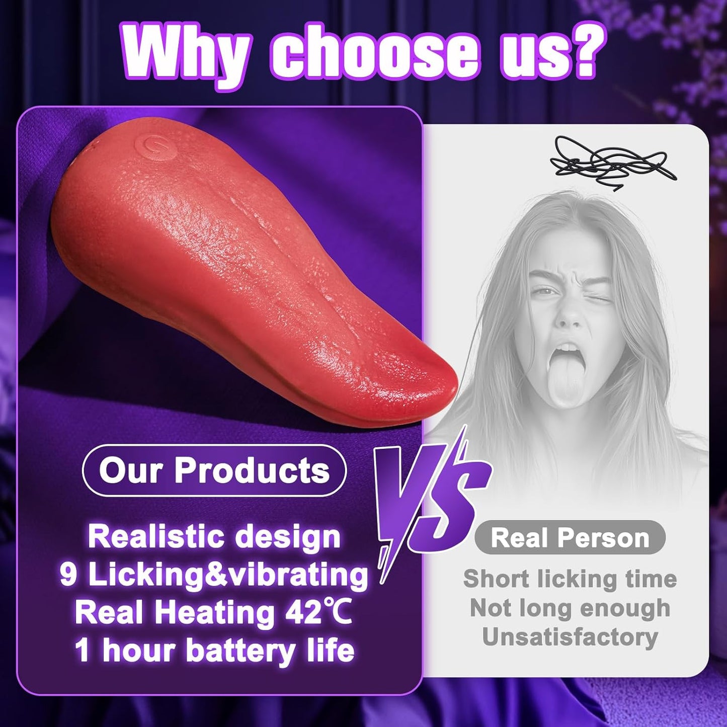 RealTongue 9 - Mode G - Spot Vibrator - Vixen | Nova Network