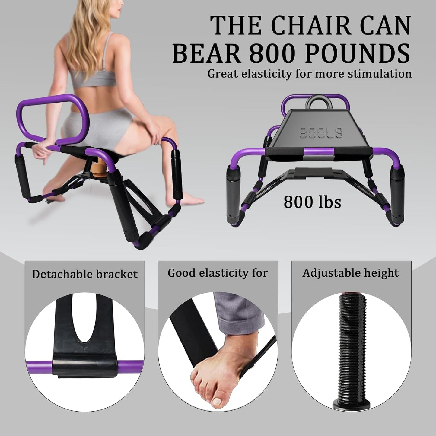 RhythmRide Adjustable Sex Chair with Bouncer Base & Handrail - Vixen | Nova Network