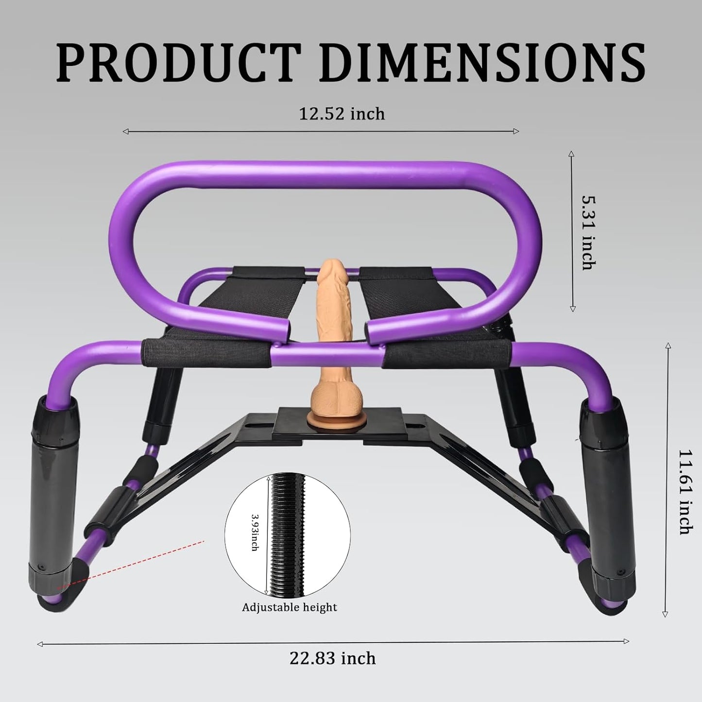 RhythmRide Adjustable Sex Chair with Bouncer Base & Handrail - Vixen | Nova Network