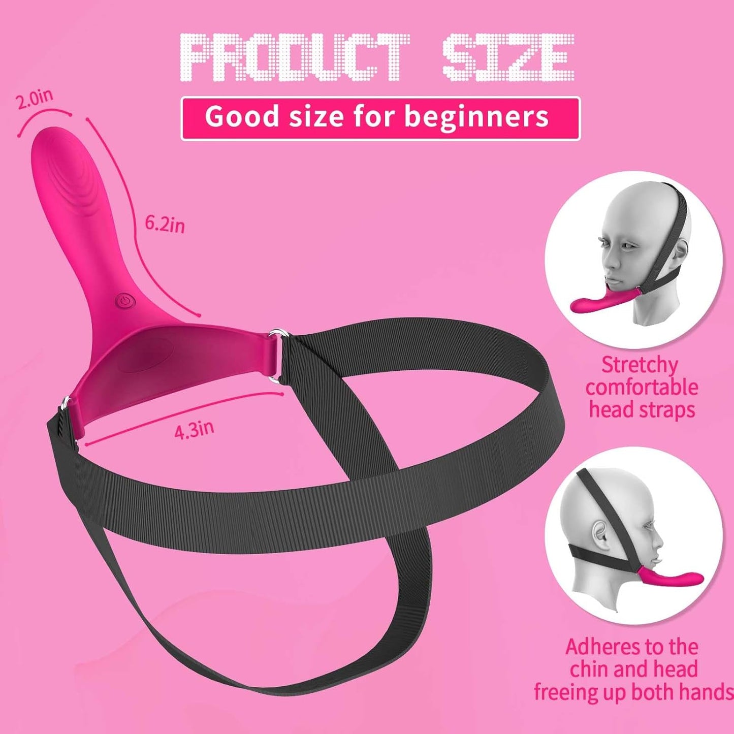 RideControl Head - Mounted Strap - On Vibrator - Vixen | Nova Network