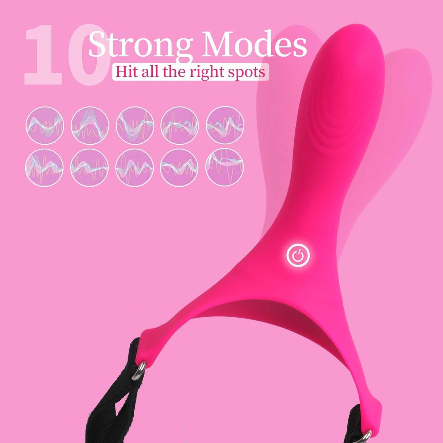 RideControl Head - Mounted Strap - On Vibrator - Vixen | Nova Network