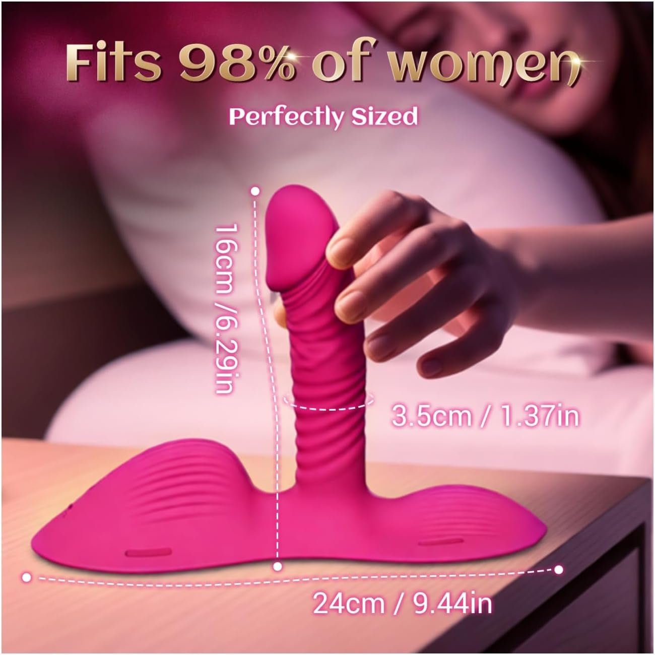 RideEase Wearable Strap-On Riding Thrusting Dildo Vibrator - Vixen | Nova Network