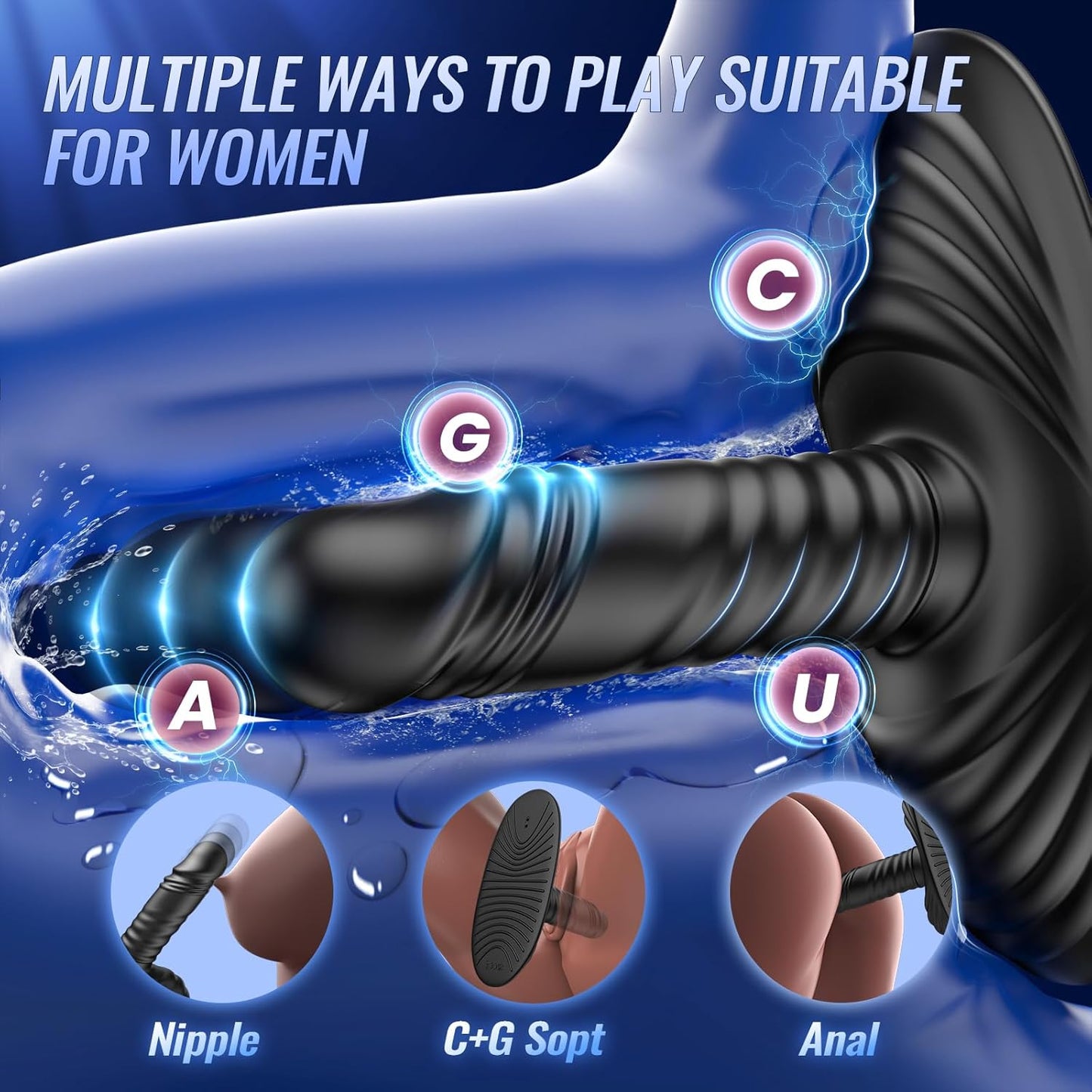 RiderMax 7 - in - 1 Thrusting Anal Prostate Toy - Vixen | Nova Network
