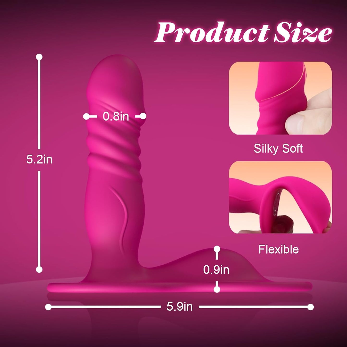 RideRush Clit Grind Pad Thrusting Dildo - Vixen | Nova Network