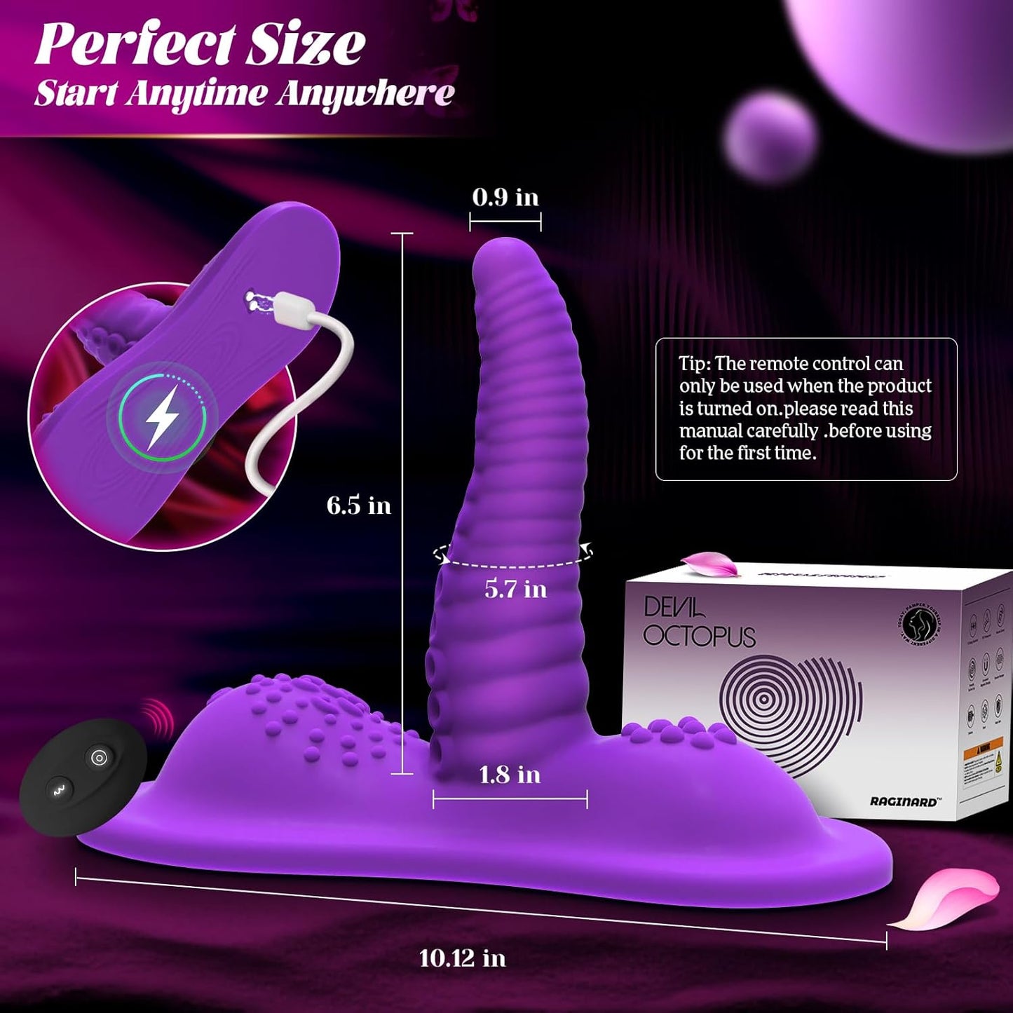 RideTide Ride - On Tentacle Dildo Vibrator - Vixen | Nova Network