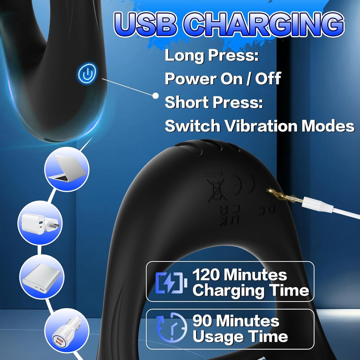 RingRush Vibrating Cock Ring Set with 6 Rings - Vixen | Nova Network