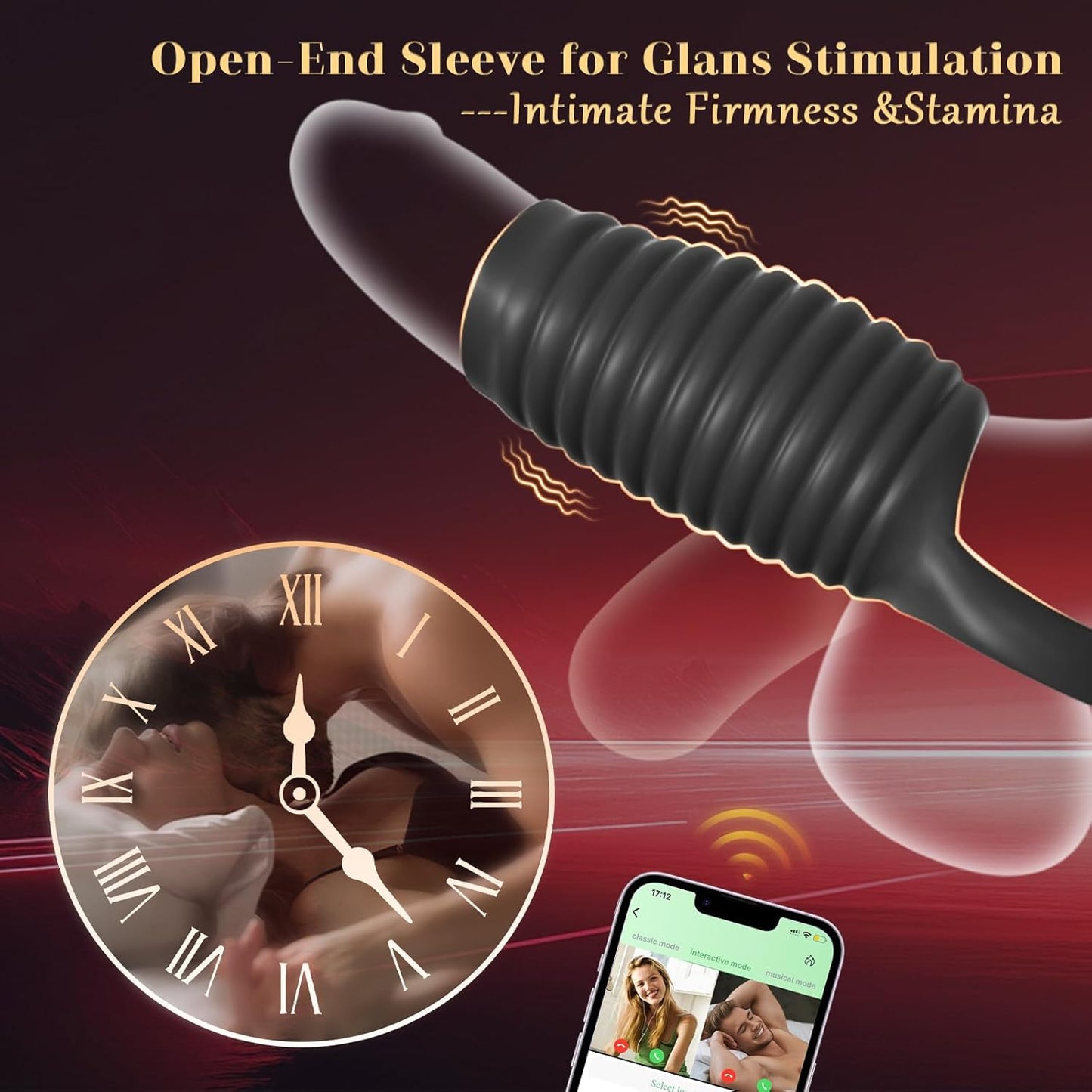 RippleGrip Wave Stimulation Penis Sleeve - Vixen | Nova Network