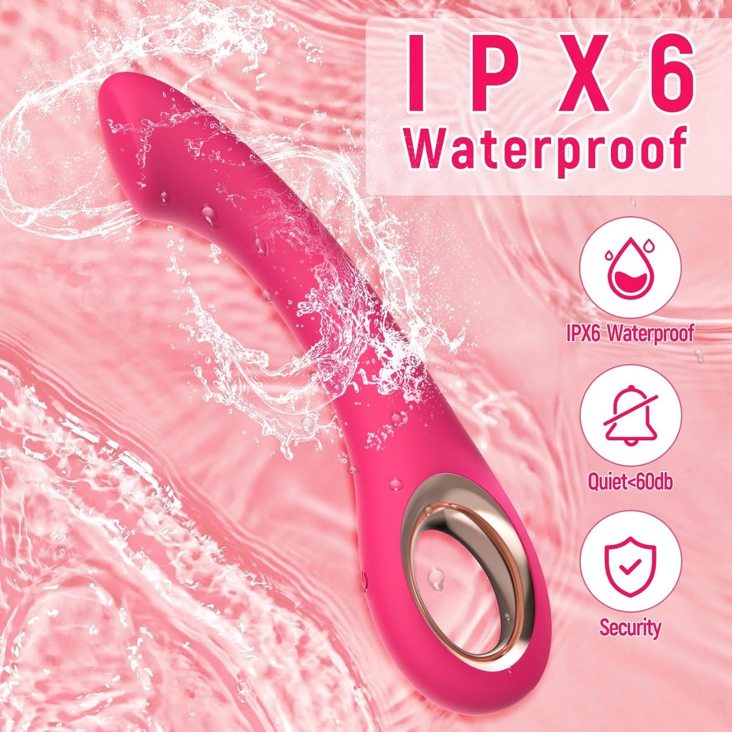 RoseArc Curved G - Spot Vibrator Wand - Vixen | Nova Network