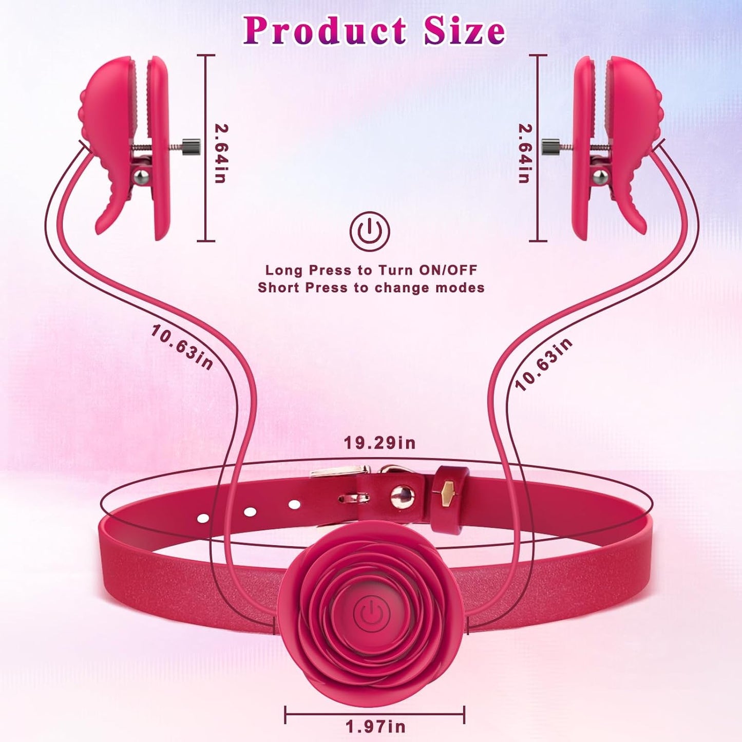RoseBond Nipple Vibrator & BDSM Choker - Vixen | Nova Network