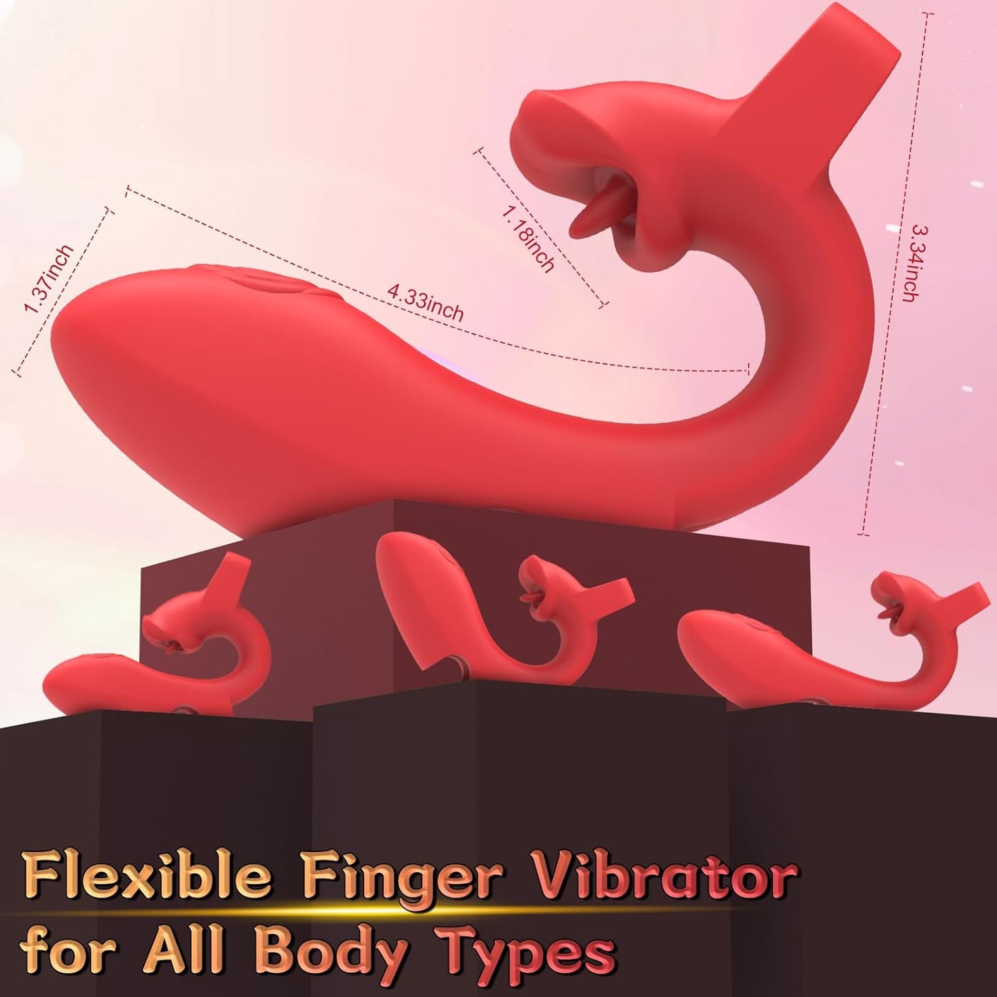 RoseFlick Dual Tease Finger Vibrator - Vixen | Nova Network