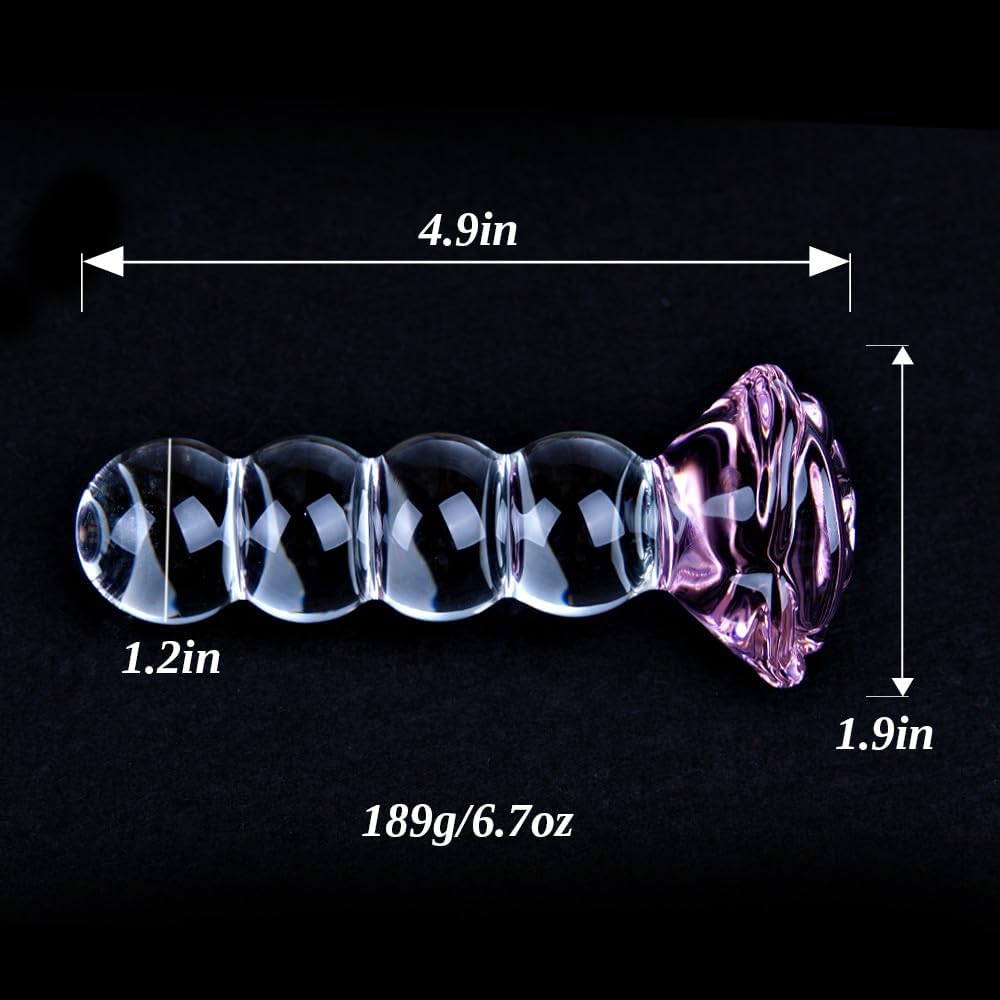 RoseGlow Crystal Glass Beads Plug - Vixen | Nova Network