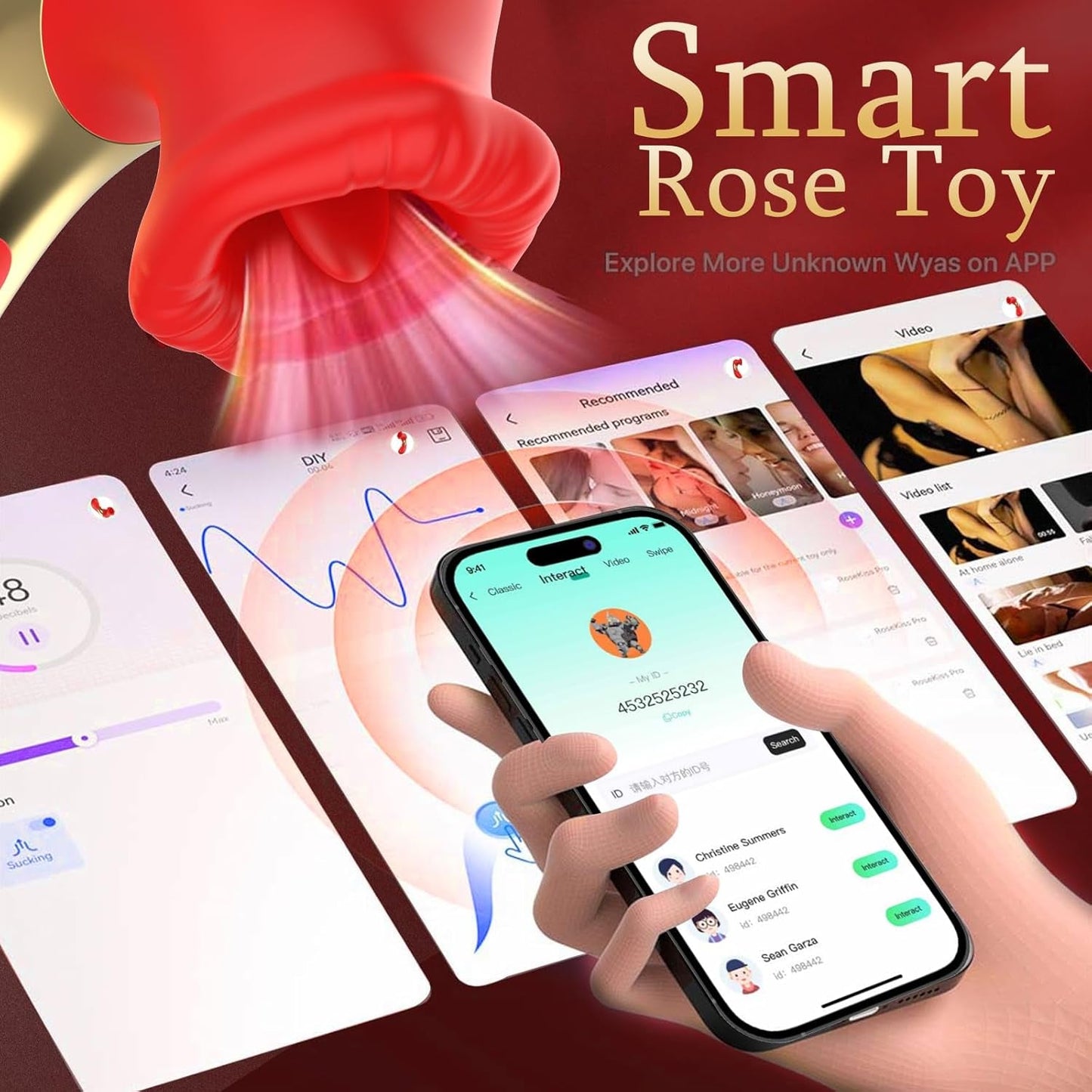 RoseLickV App - Controlled Rose Clit Sucker - Vixen | Nova Network