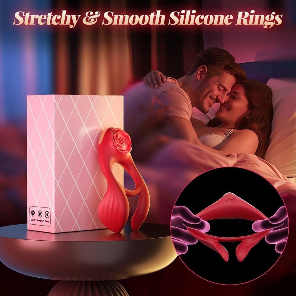 RoseLux Triple Motor Penis Ring - Vixen | Nova Network