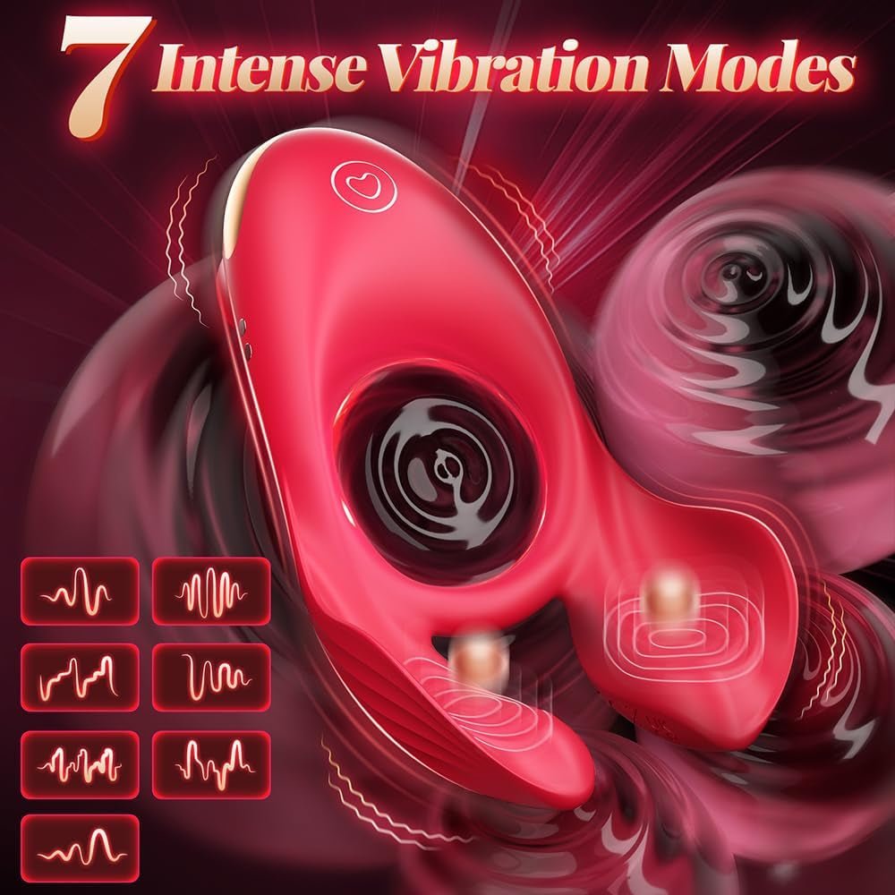 RoseLux Triple Motor Penis Ring - Vixen | Nova Network
