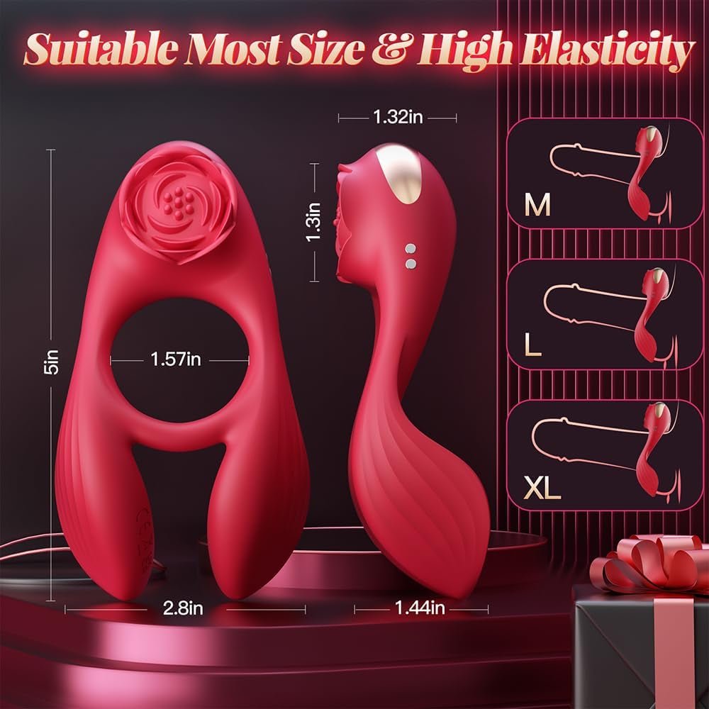RoseLux Triple Motor Penis Ring - Vixen | Nova Network