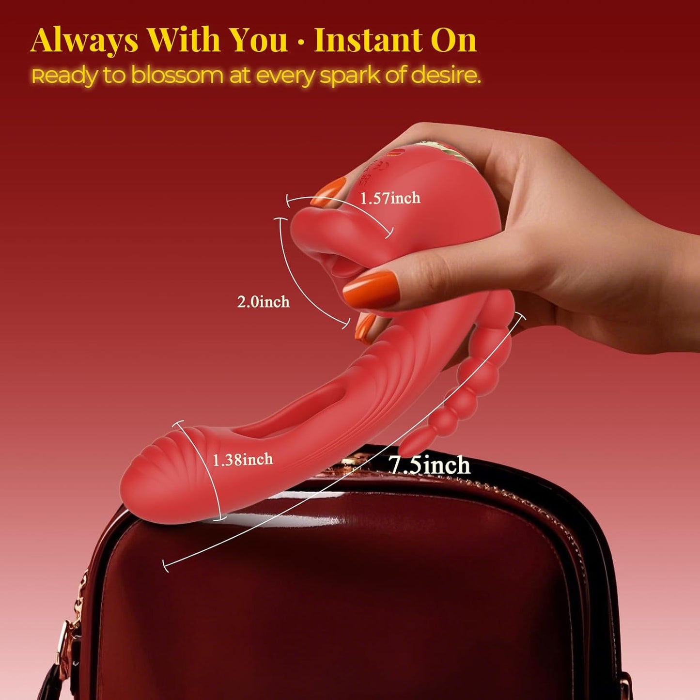 RoseLuxe Multi - Mode Clitoral Flapping Vibrator - Vixen | Nova Network