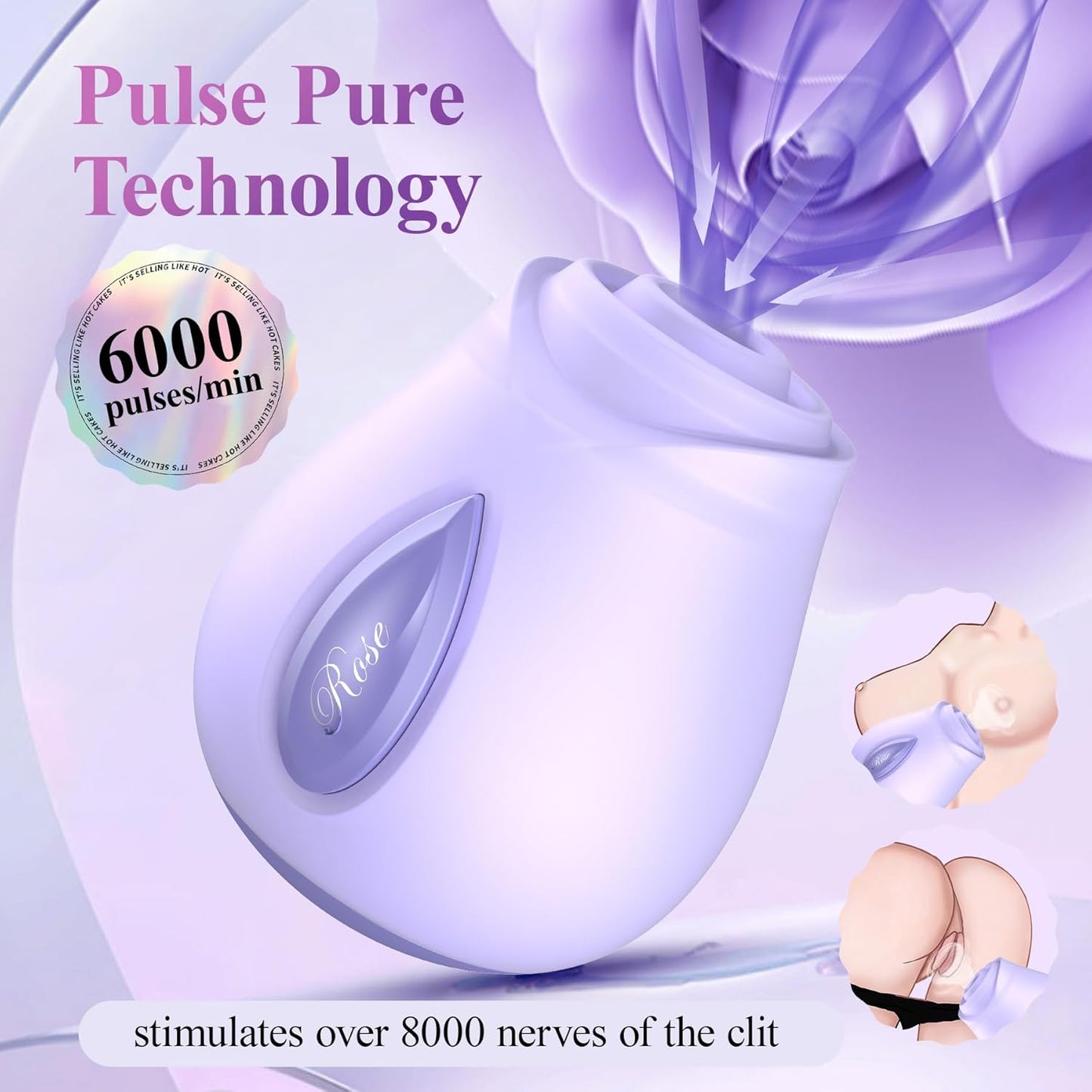 RosePulse Luxury Clit Sucking Vibrator - Vixen | Nova Network