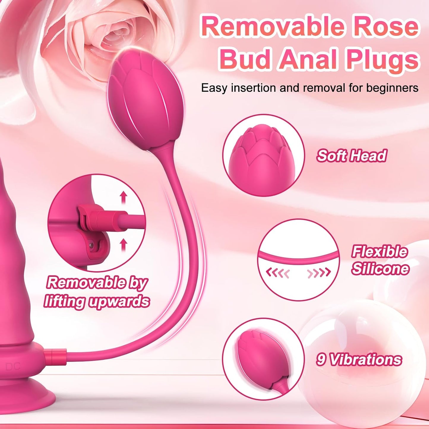 RosePulse Strap - On Anal Plug Vibrator - Vixen | Nova Network