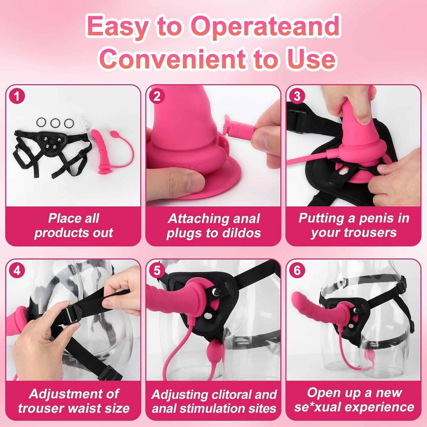 RosePulse Strap - On Anal Plug Vibrator - Vixen | Nova Network