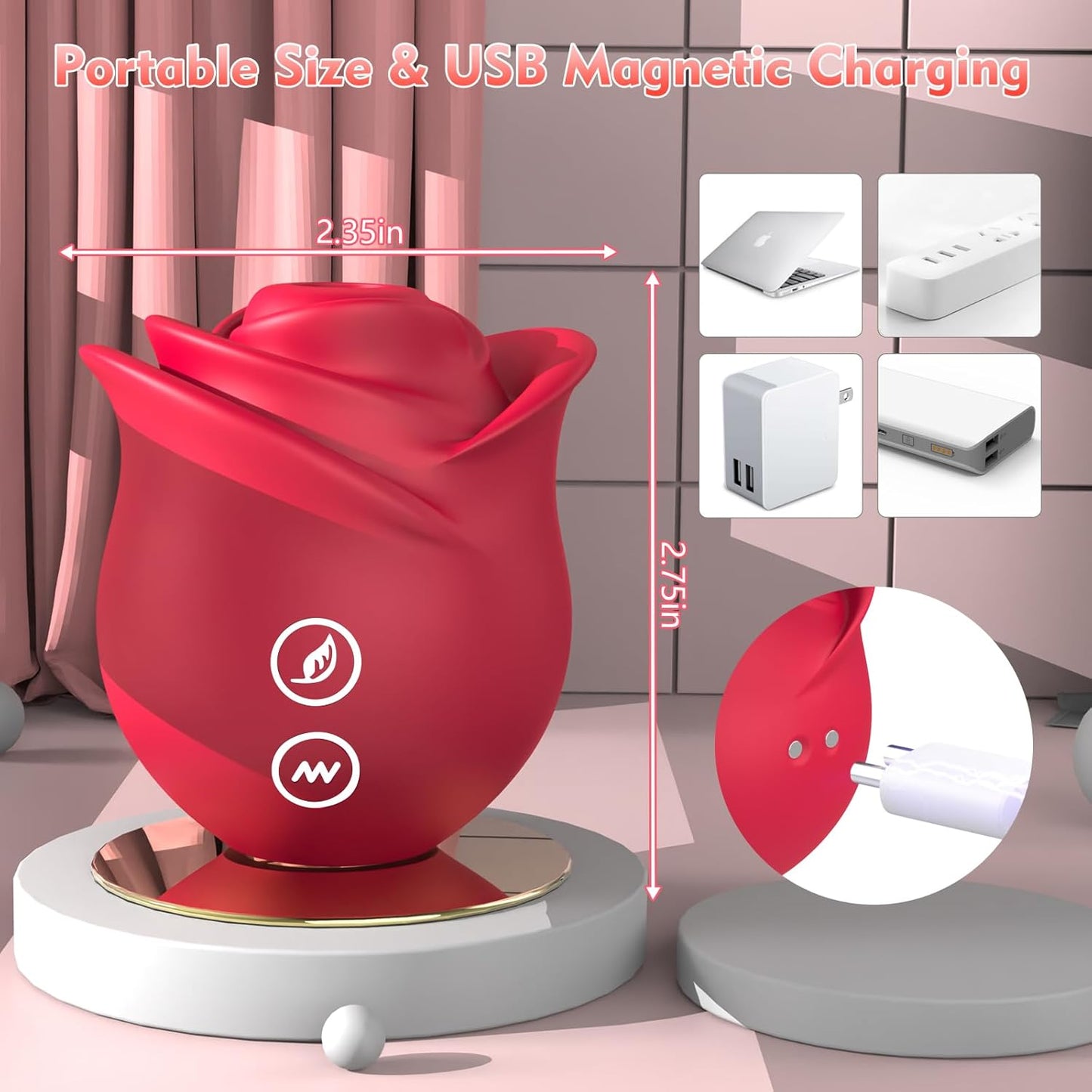RoseRush Suction Vibrator - Vixen | Nova Network