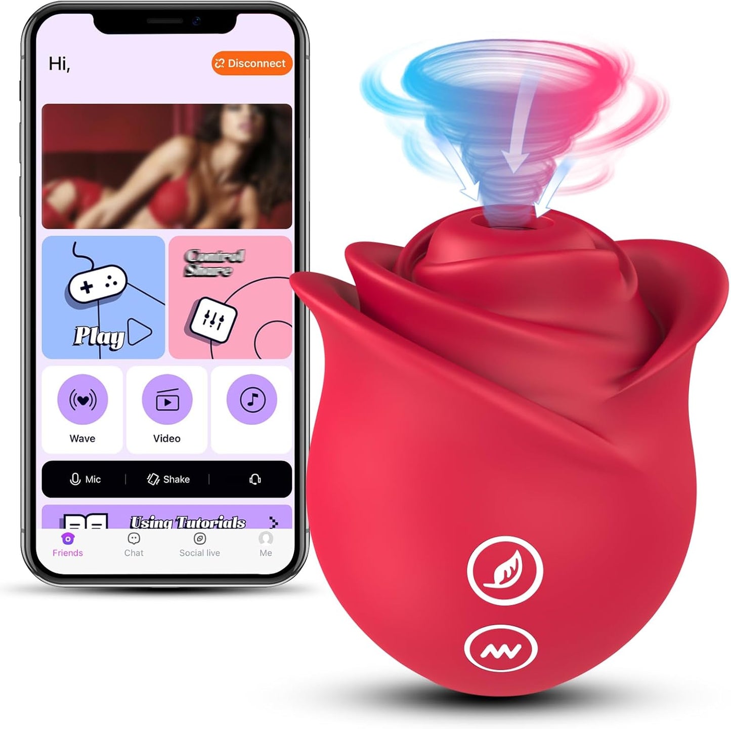 RoseRush Suction Vibrator - Vixen | Nova Network