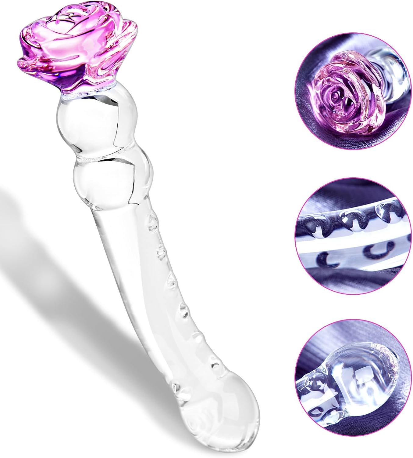 RoseSpire Glass Beads Anal Wand - Vixen | Nova Network