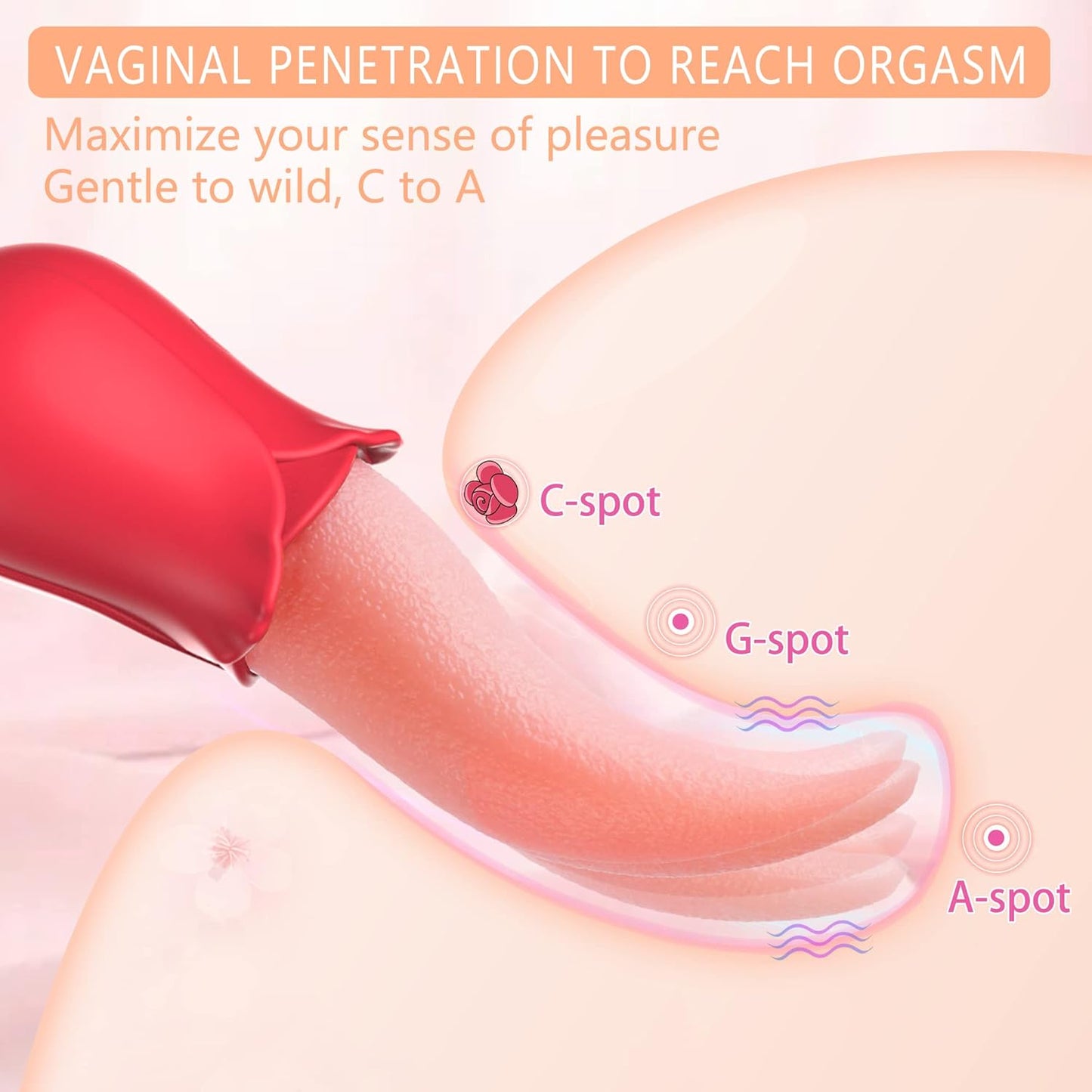 RoseTongue 10 - Mode Clitoral & G - Spot Vibrator - Vixen | Nova Network