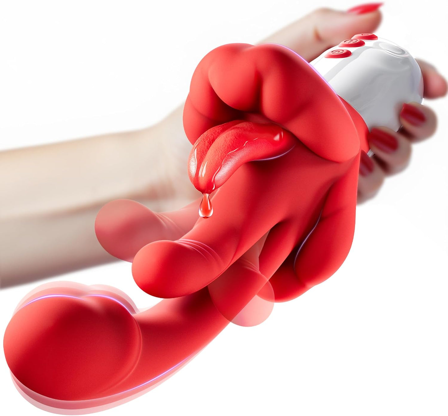 RoseTouch 5 - in - 1 G - Spot Tongue Vibrator - Vixen | Nova Network