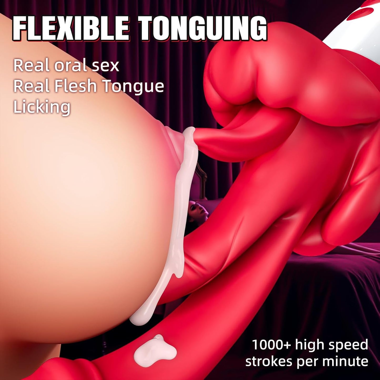 RoseTouch 5 - in - 1 G - Spot Tongue Vibrator - Vixen | Nova Network