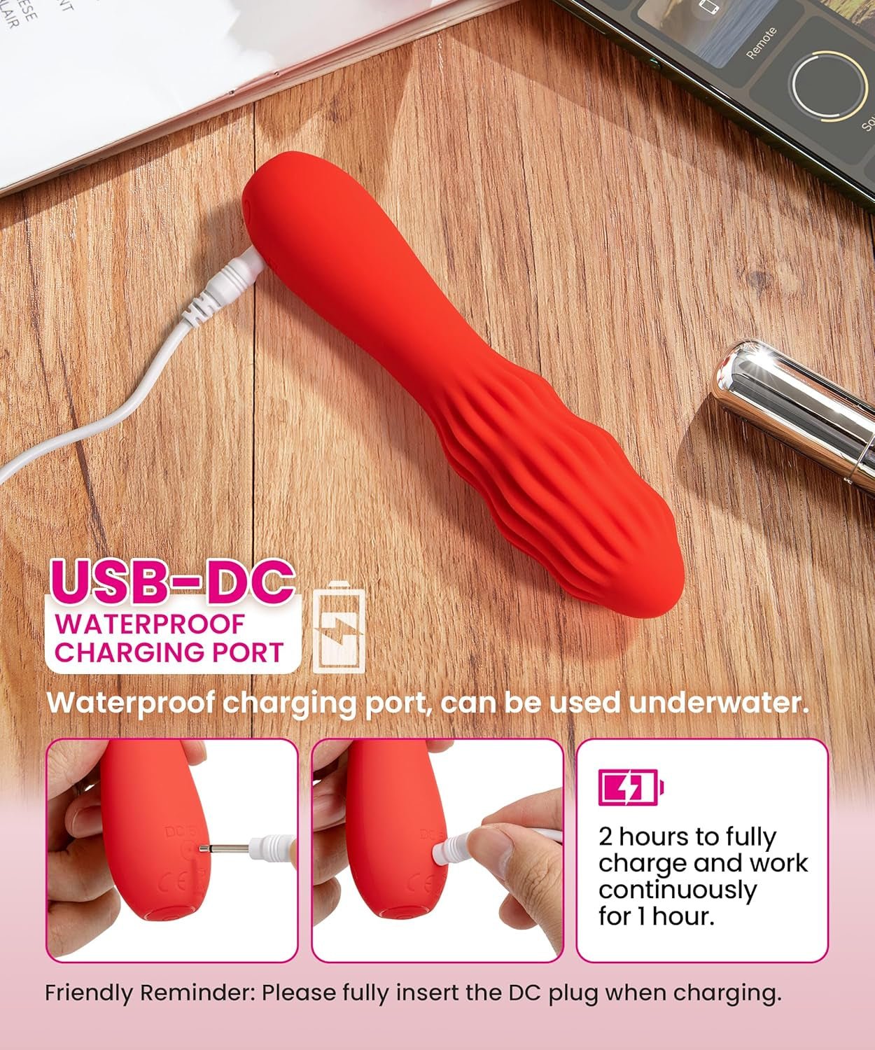 RotaCurve Rotating G - Spot Vibrator Wand - Vixen | Nova Network