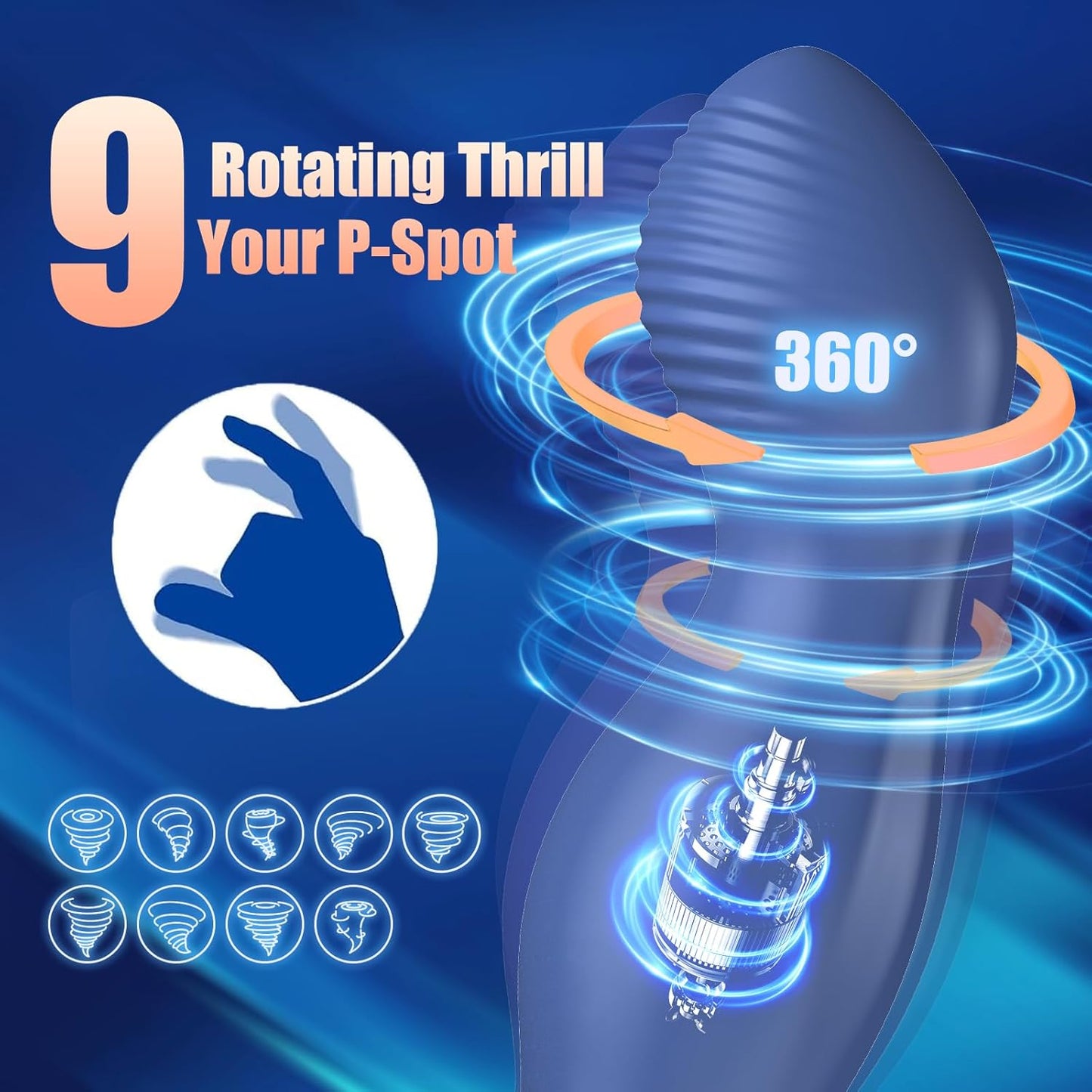 RotoRush 360° Rotating Prostate Vibrator - Vixen | Nova Network