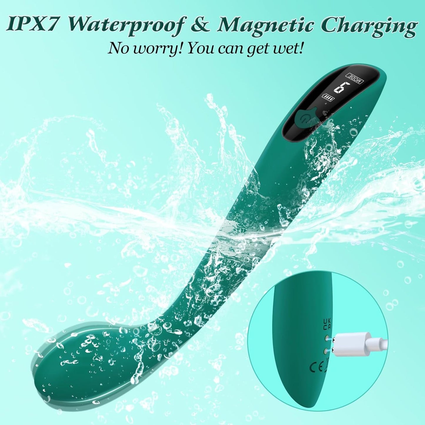 SageCurve G - Spot Vibrator Wand with LCD - Vixen | Nova Network