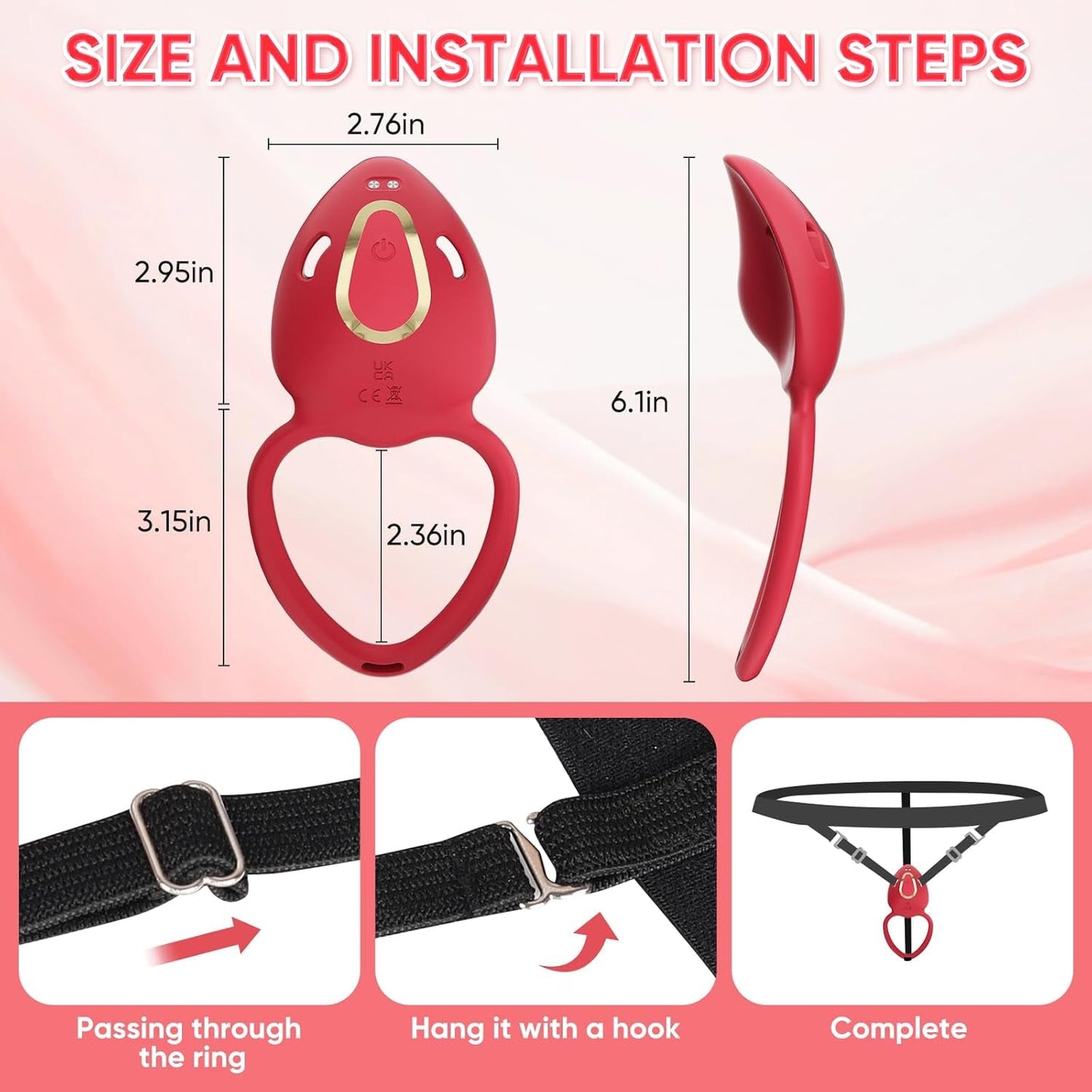 SecretRose Wearable Panty Vibrator Couples Cock Ring - Vixen | Nova Network