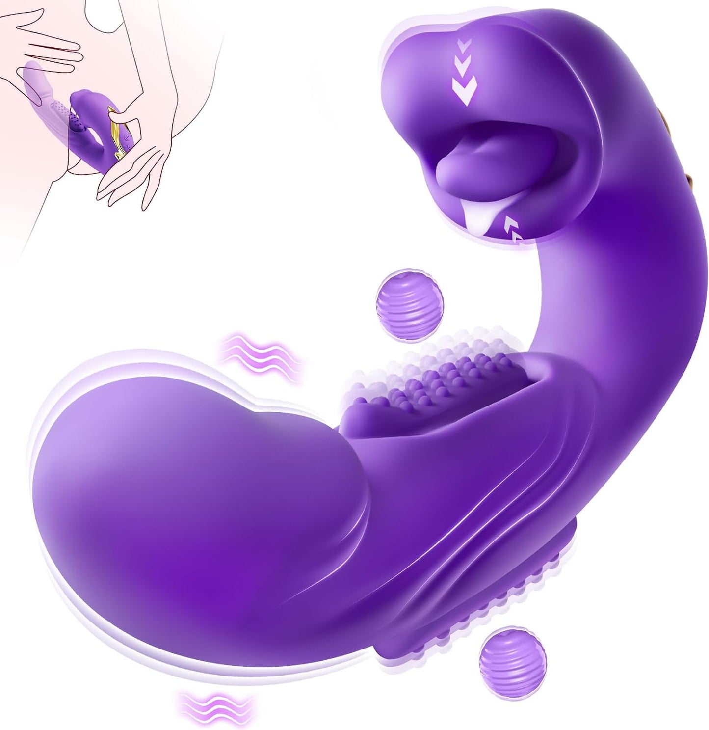 SensuBloom 4 - in - 1 Vibe – Taps, Sucks, Licks, Vibes - Vixen | Nova Network