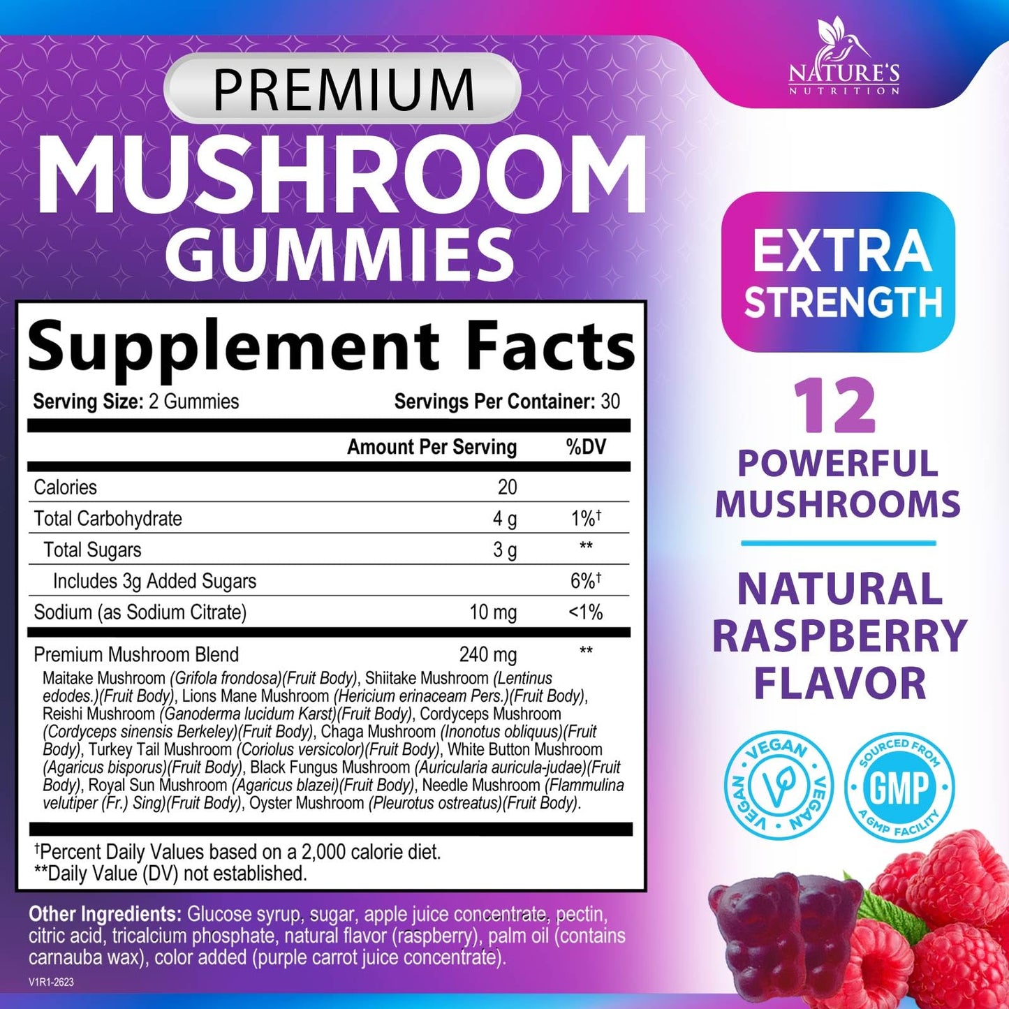 Sexual Vitality Mushroom Complex Gummies - Vixen | Nova Network