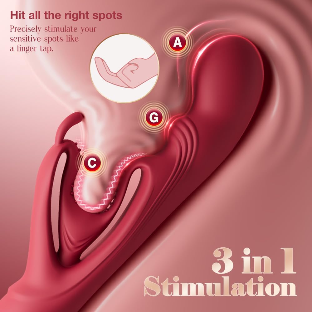 SilkenVice 4 - in - 1 Rabbit Vibrator | G - Spot & Clit Stimulation - Vixen | Nova Network