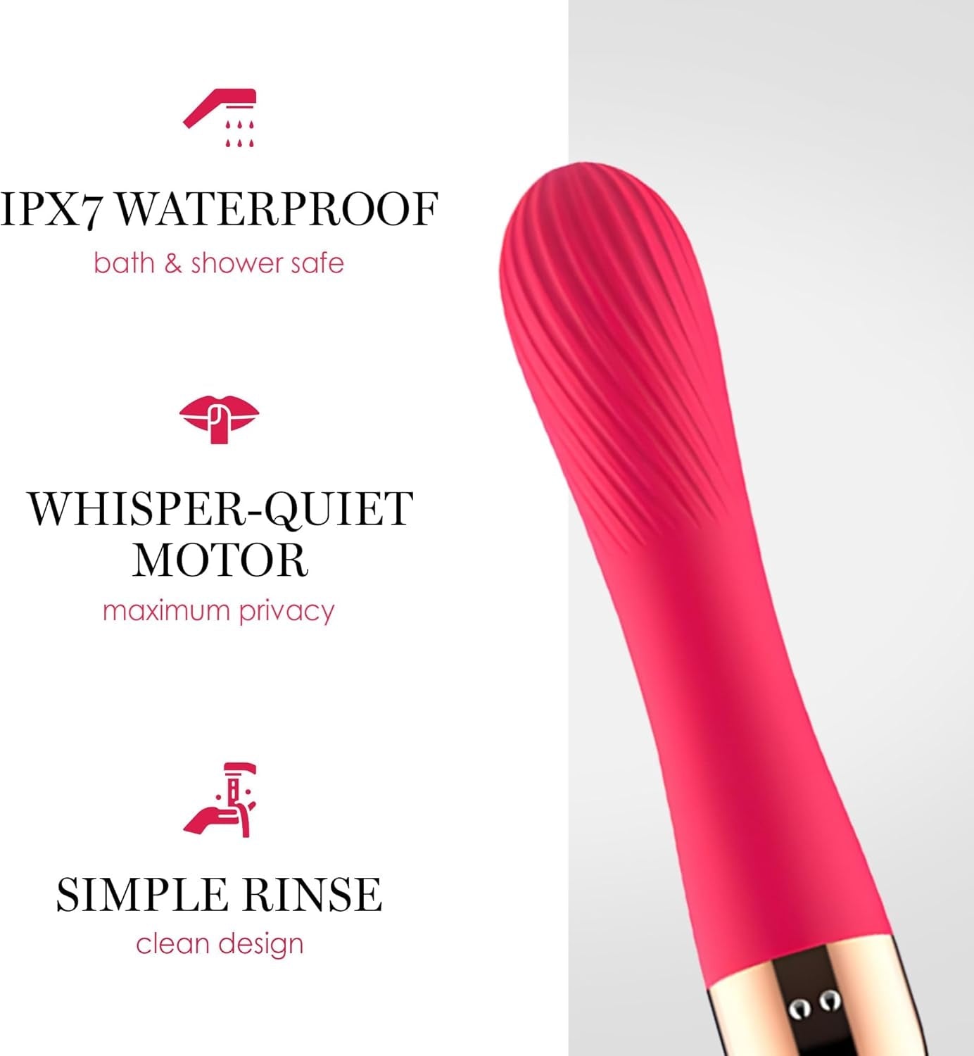 SilkRipple Textured Wand Vibrator - Vixen | Nova Network